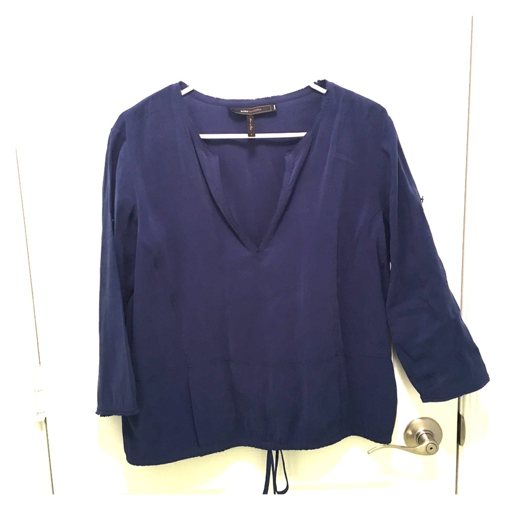 Bcbg navy blue top